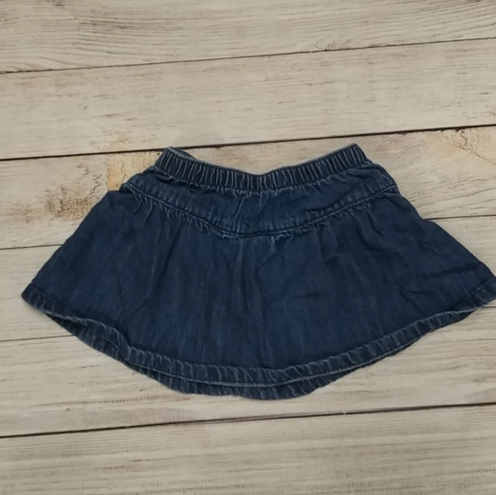 Gymboree Black Cat Jean‎ Denim Skirt